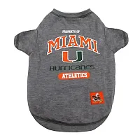 Pets First Miami Hurricanes Pet Tee Shirt - Medium