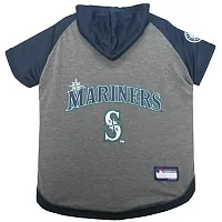Pets First Seattle Mariners Pet Hoodie T-Shirt - Medium
