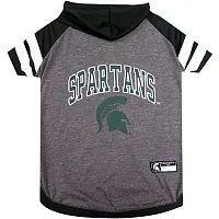 Pets First Michigan State Spartans Pet Hoodie T-Shirt - Medium