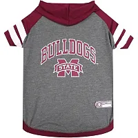 Pets First Mississippi State Bulldogs Pet Hoodie T-Shirt - Medium