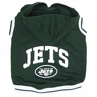 Pets First New York Jets Pet Hoodie Sweatshirt - X-Small