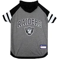 Pets First Oakland Raiders Pet Hoodie T-Shirt - X-Small