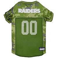 Pets First Oakland Raiders Pet Camo Jersey - XS