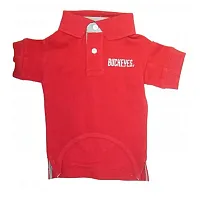 Pets First Ohio State Buckeyes Dog Polo Shirt - Medium
