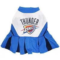 Pets First Oklahoma City Thunder Cheerleader Pet Dress - Medium