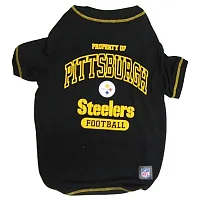 Pets First Pittsburgh Steelers Dog T-Shirt - Large