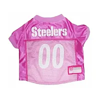 Pets First Pittsburgh Steelers Pink Dog Jersey - X-Small
