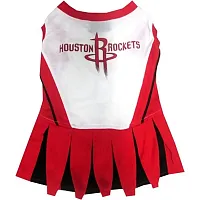 Pets First Houston Rockets Cheerleader Pet Dress - Medium