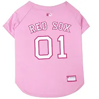 Pets First Boston Red Sox Pink Pet Jersey - Medium