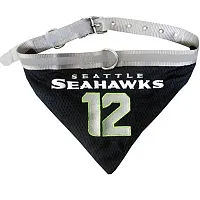 Pets First Seattle Seahawks &quot;12th Man&quot; Pet Collar Bandana - Small