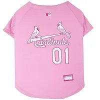Pets First St. Louis Cardinals Pink Pet Jersey - Medium
