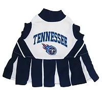 Pets First Tennessee Titans Cheerleader Dog Dress - X-Small