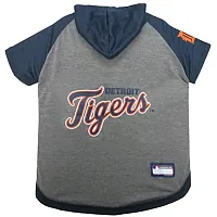 Pets First Detroit Tigers Pet Hoodie T-Shirt - Large