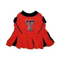 Pets First Texas Tech Red Raiders Cheerleader Dog Dress - Medium
