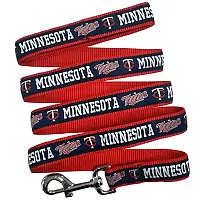 Pets First Minnesota Twins Blue Pet Leash by Pets First - Medium