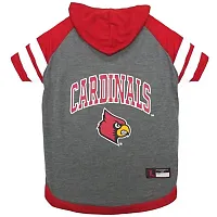 Pets First Louisville Cardinals Pet Hoodie T-Shirt - Large