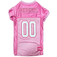 Pets First Ole Miss Rebels Pink Pet Jersey - Large