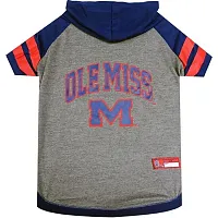 Pets First Ole Miss Rebels Pet Hoodie T-Shirt - Medium