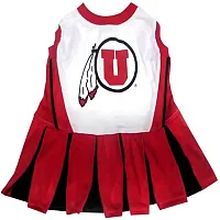 Pets First Utah Utes Cheerleader Pet Dress - Medium