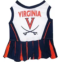 Pets First Virginia Cavaliers Cheerleader Pet Dress - Medium