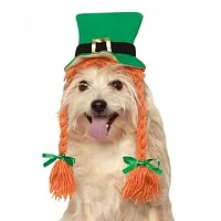 Rubie's Costume Co St. Patty's Day Pet Hat With Braids - S/M