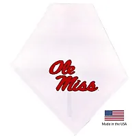 Smart Dog Products Mississippi Rebels White Pet Bandana