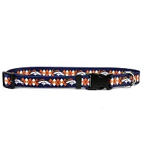 Little Earth Productions Denver Broncos Argyle Nylon Collar - Large