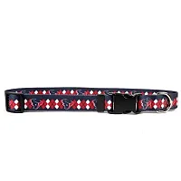 Little Earth Productions Houston Texans Argyle Nylon Collar - Large