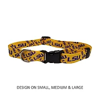 Little Earth Productions LSU Tigers Nylon Collar - Medium