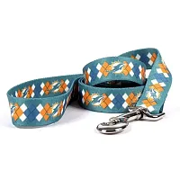 Little Earth Productions Miami Dolphins Argyle Nylon Leash - S/M