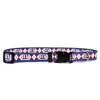 Little Earth Productions New York Giants Argyle Nylon Collar - Medium