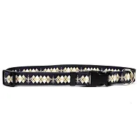 Little Earth Productions New Orleans Saints Argyle Nylon Collar - Medium