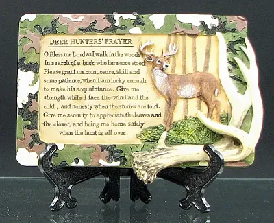 Deer Hunters Prayer Plaque 0111-3618