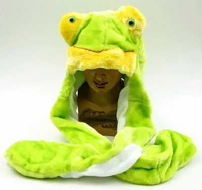 Large Frog Plush Hat 0126-10A-FROG
