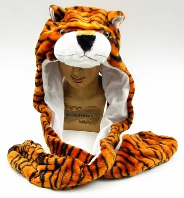 Large Tiger Plush Hat 0126-10A-TIGER