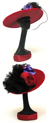 Red Hat Mannequin withHat black bow 0126-16008