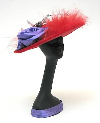 Red Hat Mannequin withHat Red feather 0126-16009