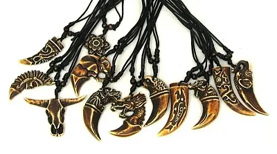Bone Necklace Tooth Set of 12 0126-2947