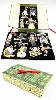 Wooden Christmas Ornament set of 12 0126-80488