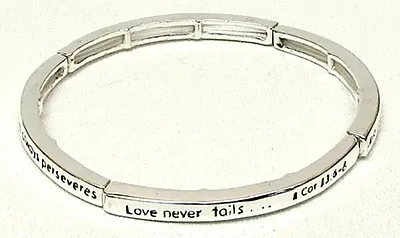 Stackable Stretch Bangle 1 Cor. 13:6 015-2738