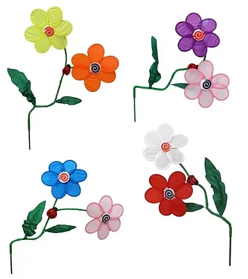 Flower Ladybug Wind Spinner, Price Each 0160-03610