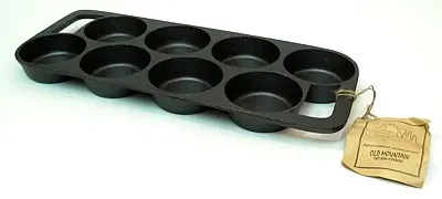 Old Mountain Cast Iron Preseasoned 8 Impression Biscuit Pan 0166