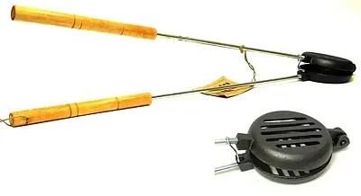 Old Mountain Pre-Seasoned Round Hamburger Iron 0166-10156