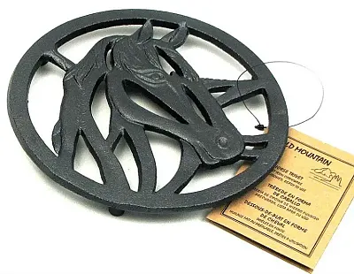 Old Mountain Horse Trivet Cast Iron 0166-10196