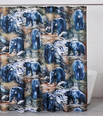 Black Bears Shower Curtain 017-2004