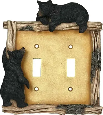 Bear Double Switch Plate Cover 017-618