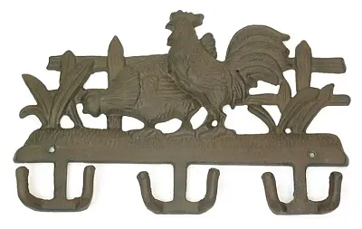 Cast Iron Wall Hook - Chicken & Rooster 0170-01517