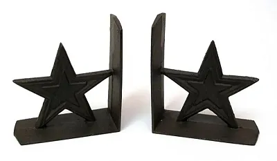 Cast Iron Star Bookends 0170-04411