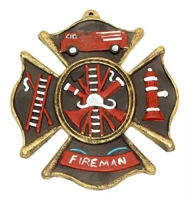 Fireman Cast Iron Wall Plaque 0170-05207