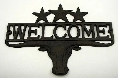Steer 3 Star Welcome Plaque 0170-08680